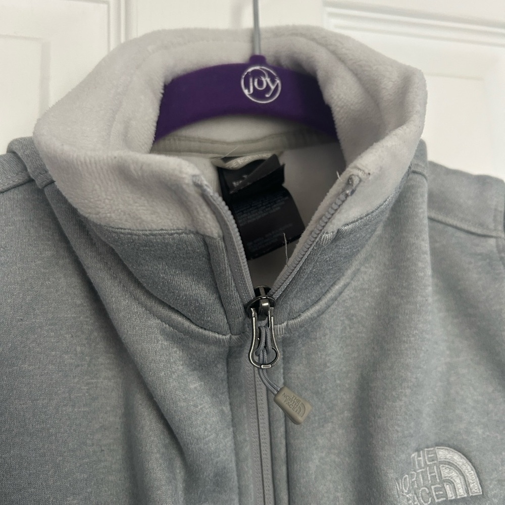 The North Face Fleece Lined Light Gray Jacket Size Small Petite SP - Picture 6 of 12